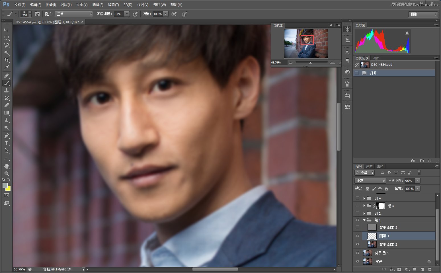 Photoshop详细解析帅哥人像后期处理技巧,PS教程,素材中国
