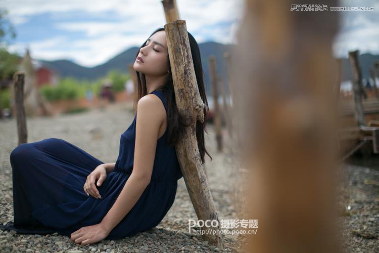 Photoshop调出美女人像照片暗色效果,PS教程,素材中国