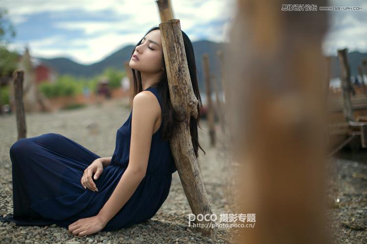 Photoshop调出美女人像照片暗色效果,PS教程,素材中国