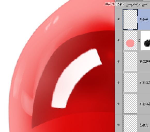 Photoshop绘制晶莹剔透的红色樱桃,PS教程,素材中国