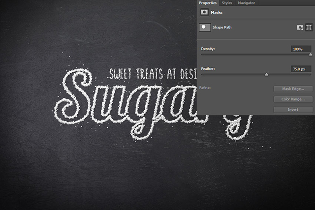  在Photoshop中制作结霜的甜糖字效果