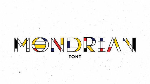 Mondrian free font family download