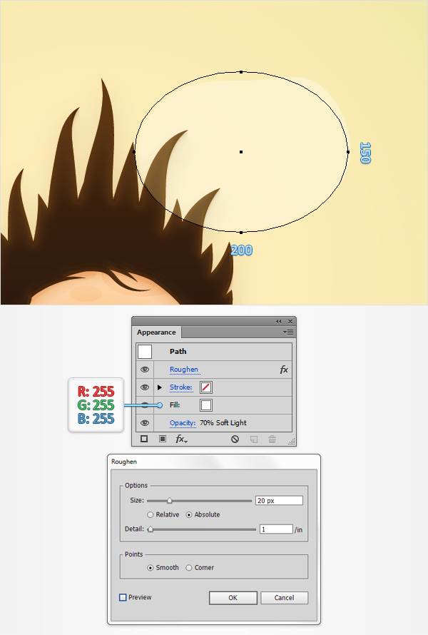 AI教程！教你在Illustrator中创建胖胖的可爱卡通头像