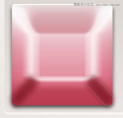 Photoshop制作粉色质感的播放器按钮效果,PS教程,思缘教程网