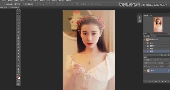 Photoshop把真人照片转成唯美的手绘效果,PS教程,素材中国