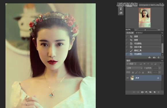 Photoshop把真人照片转成唯美的手绘效果,PS教程,素材中国