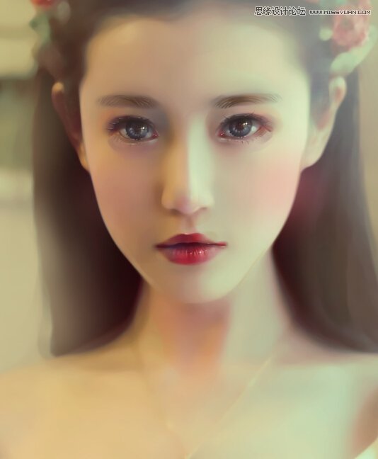 Photoshop把真人照片转成唯美的手绘效果,PS教程,素材中国