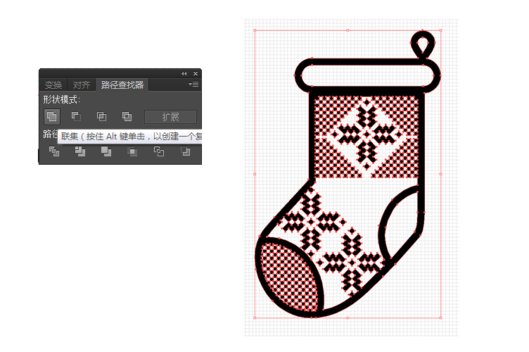 如何制作圣诞袜SVG图标-设计经验\/教程分享 _