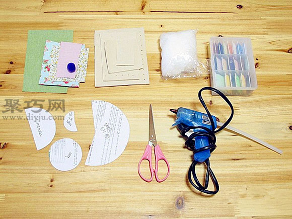 diy布艺小玩具手工制作布艺圣诞树