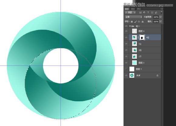 Photoshop制作立体风格的圆形旋涡图形图标,PS教程,素材中国