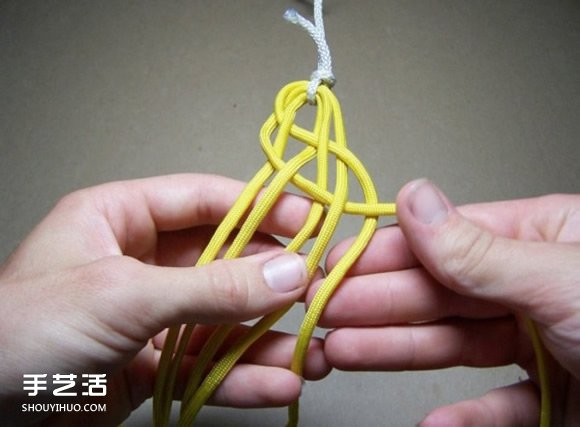 六股绳手链的编法图解 六股绳编手链的方法-设