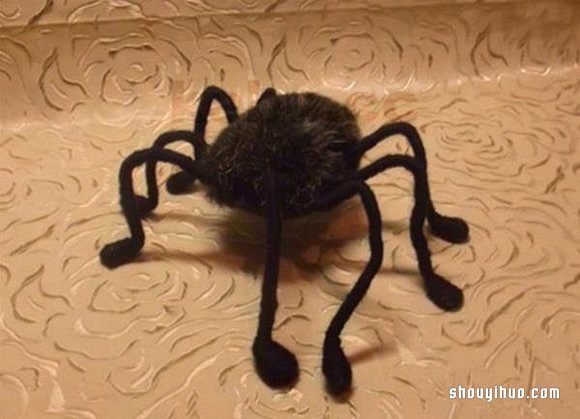 可爱小蜘蛛玩具的制作方法带详细图解