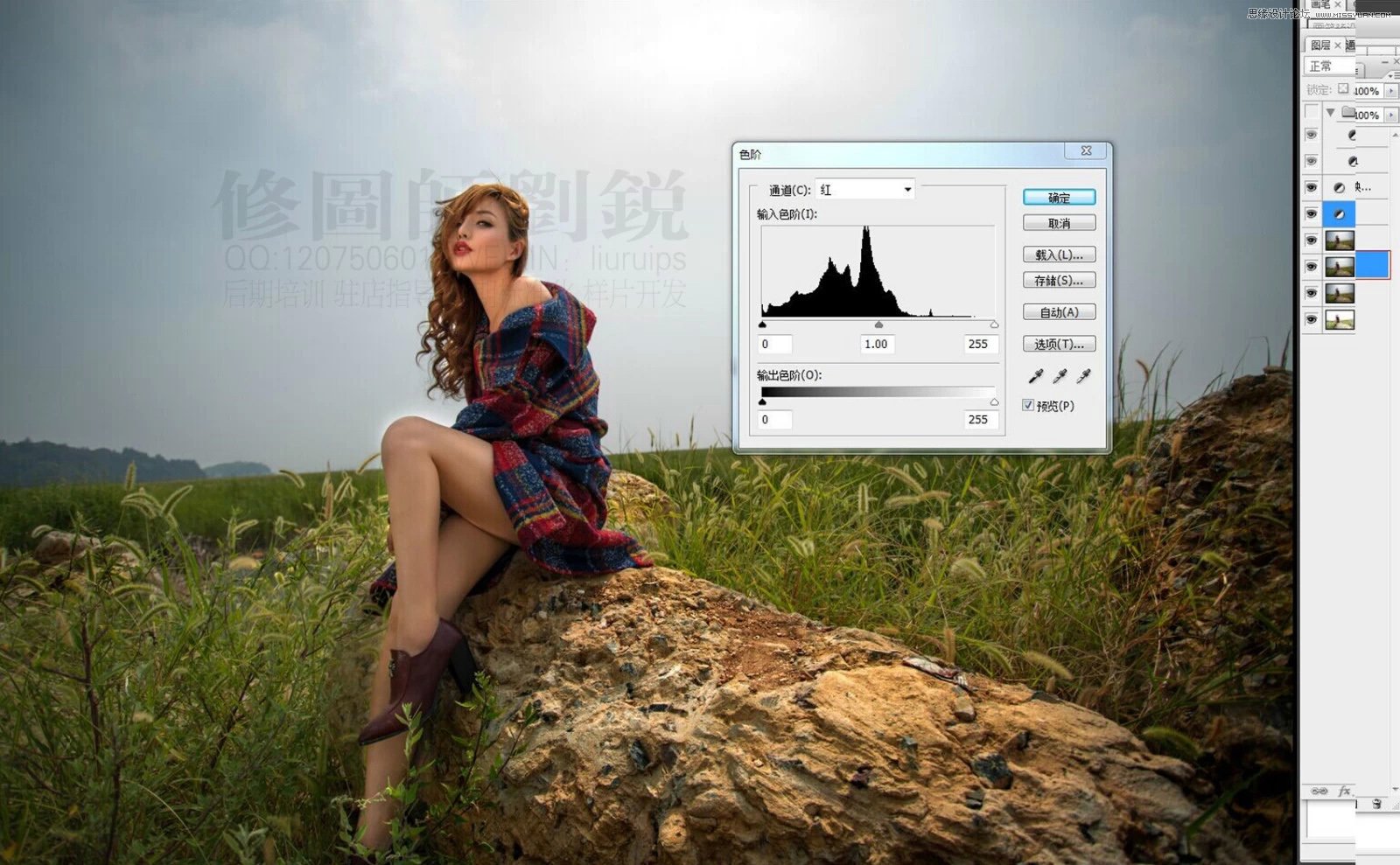 Photoshop调出外景女孩柔美的暖色效果图,PS教程,素材中国