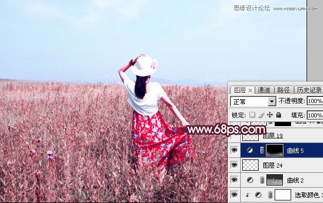 Photoshop调出外景人像唯美的后期艺术效果,PS教程,素材中国