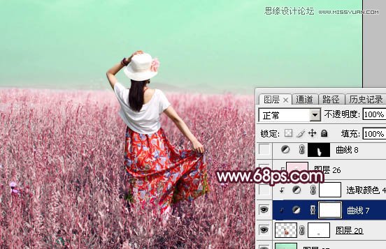 Photoshop调出外景人像唯美的后期艺术效果,PS教程,素材中国