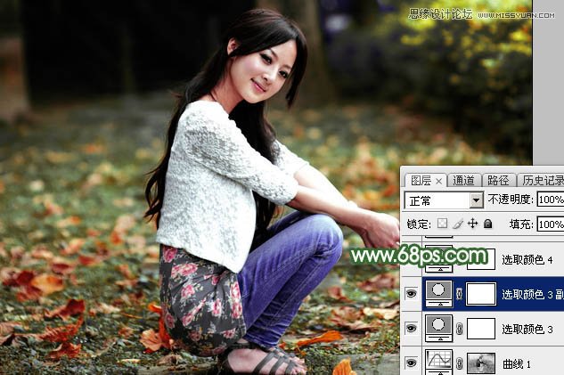 Photoshop调出外景果子照片绿色逆光效果图,PS教程,素材中国