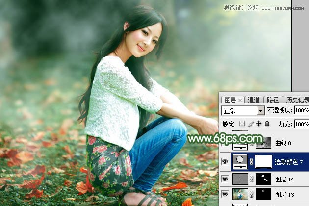 Photoshop调出外景果子照片绿色逆光效果图,PS教程,素材中国