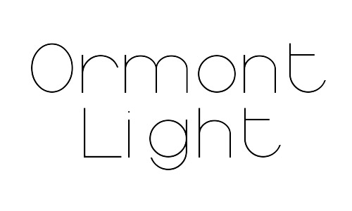 ormont free thin fonts