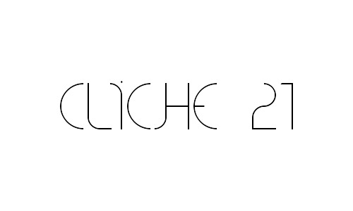 cliché 21 free thin fonts