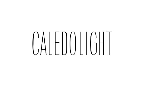 caledo free thin fonts