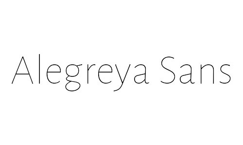 alegreya sans free thin fonts