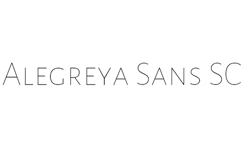 alegreya sans SC free fonts