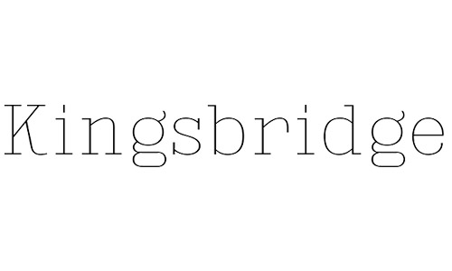 Kingsbridge free fonts thin