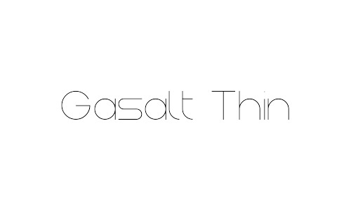 gasalt free thin fonts