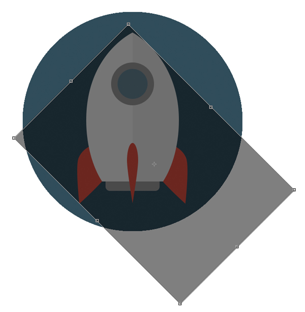 12-space-flat-icons-photoshop-rocket