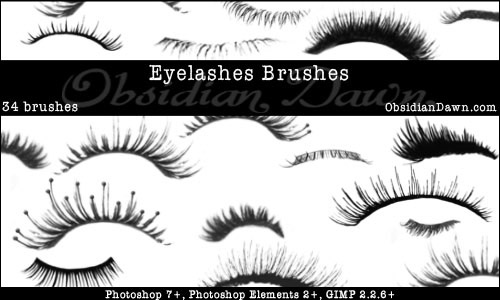 eyelashes free photoshop brushes