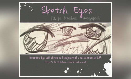 sketch eye photoshop brushes free