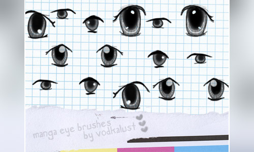 manga eye brushes photoshop free