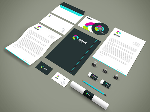 Free Branding,Stationery PSD Mockup