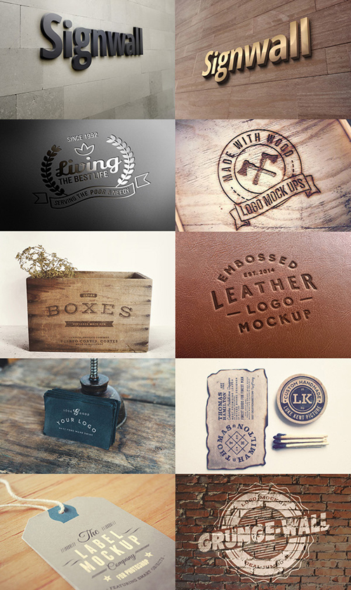 Free Logo PSD Mock-ups