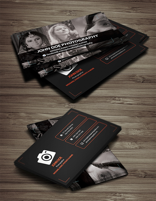 Free Photography Business Card Template