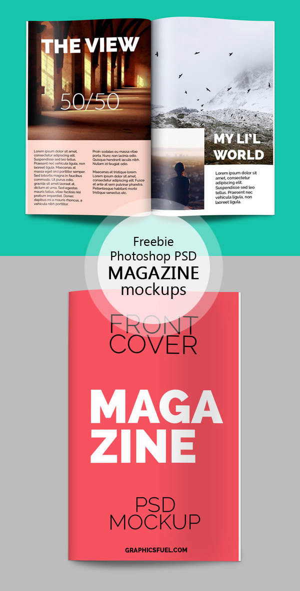 Free Magazine PSD Mockup