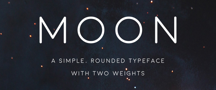 Moon - Simple Rounded Typeface