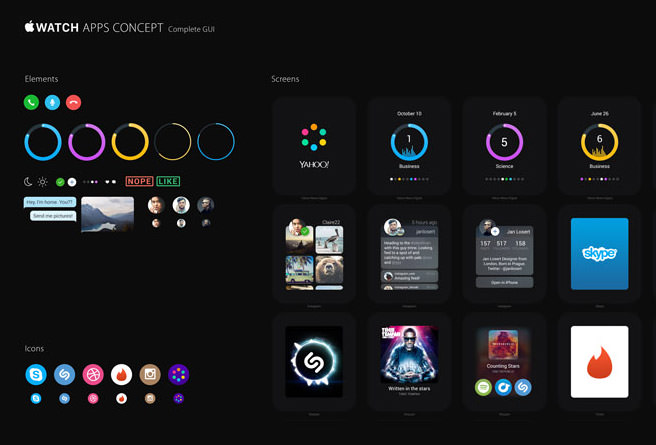 Watch Apps Concept GUI 2.0