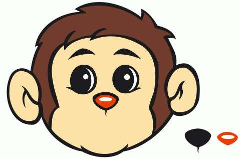coreldraw绘制可爱小猴头像 脚本之家 CorelDR