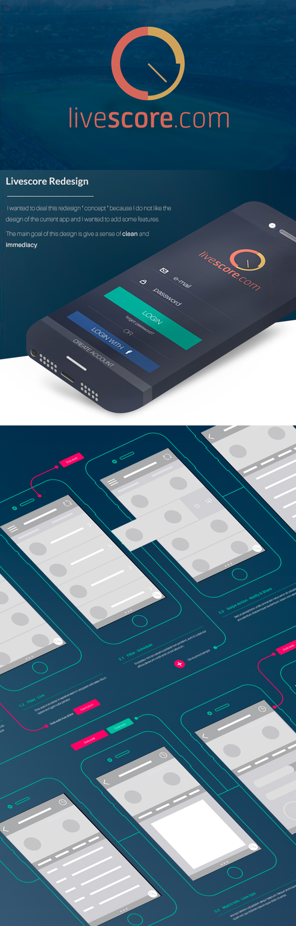 Livescore - Redesign IOS Concept - Free PSD