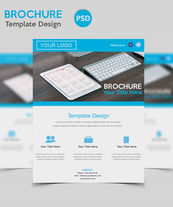 Free PSD Brochure Template