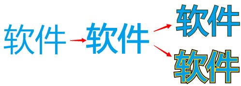 文字加粗描边