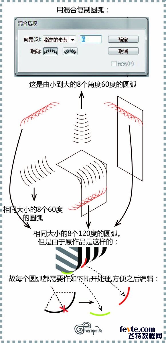 Illustrator绘制线条形状组成的创意标志,PS教程,素材中国