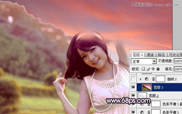 Photoshop调出人像照片唯美的暖色效果,PS教程,素材中国