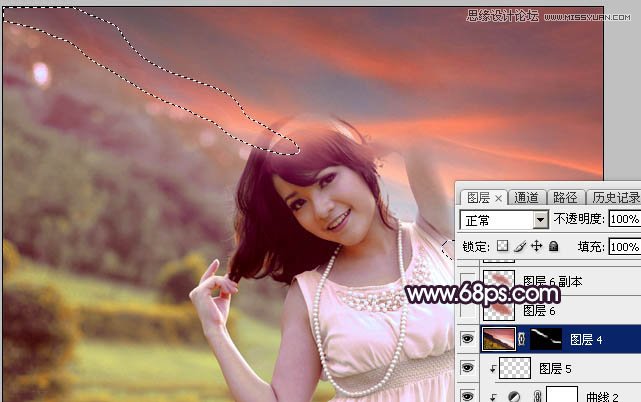 Photoshop调出人像照片唯美的暖色效果,PS教程,素材中国