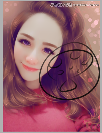 Photoshop调出可爱女孩唯美水嫩的手绘效果,PS教程,素材中国