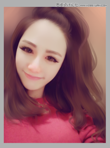 Photoshop调出可爱女孩唯美水嫩的手绘效果,PS教程,素材中国