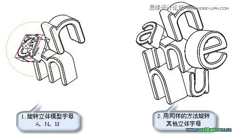 CorelDraw制作花纹立体字实例教程,PS教程,