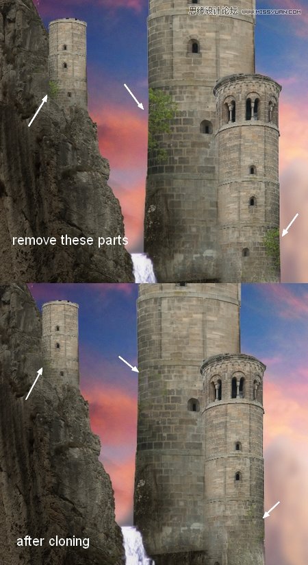 Photoshop合成秋季唯美的城堡场景图,PS教程,素材中国