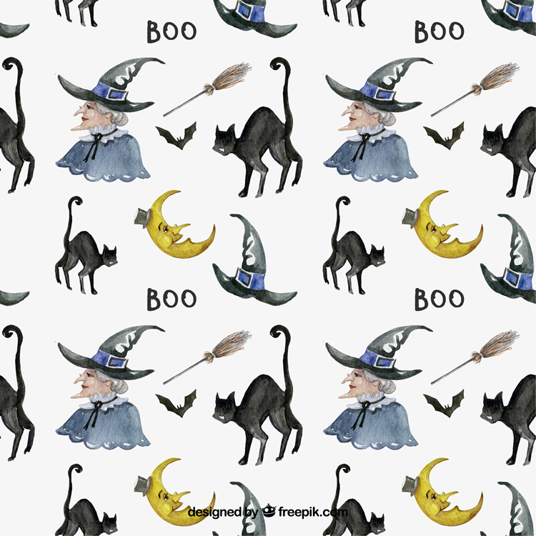 Halloween Pattern Pack free vector ai eps jpg